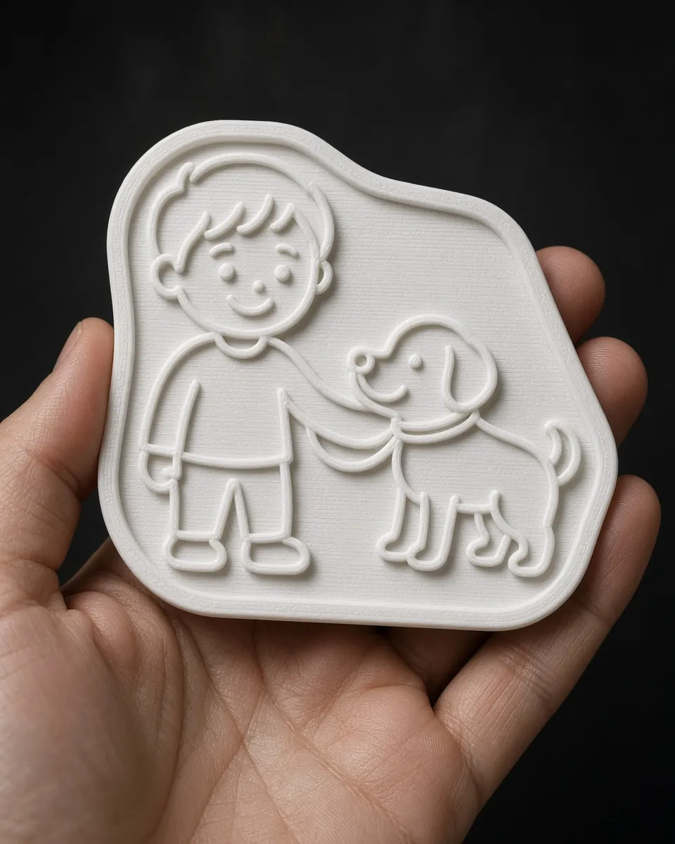 Do ruky — 3D tlač PLA, 20 €