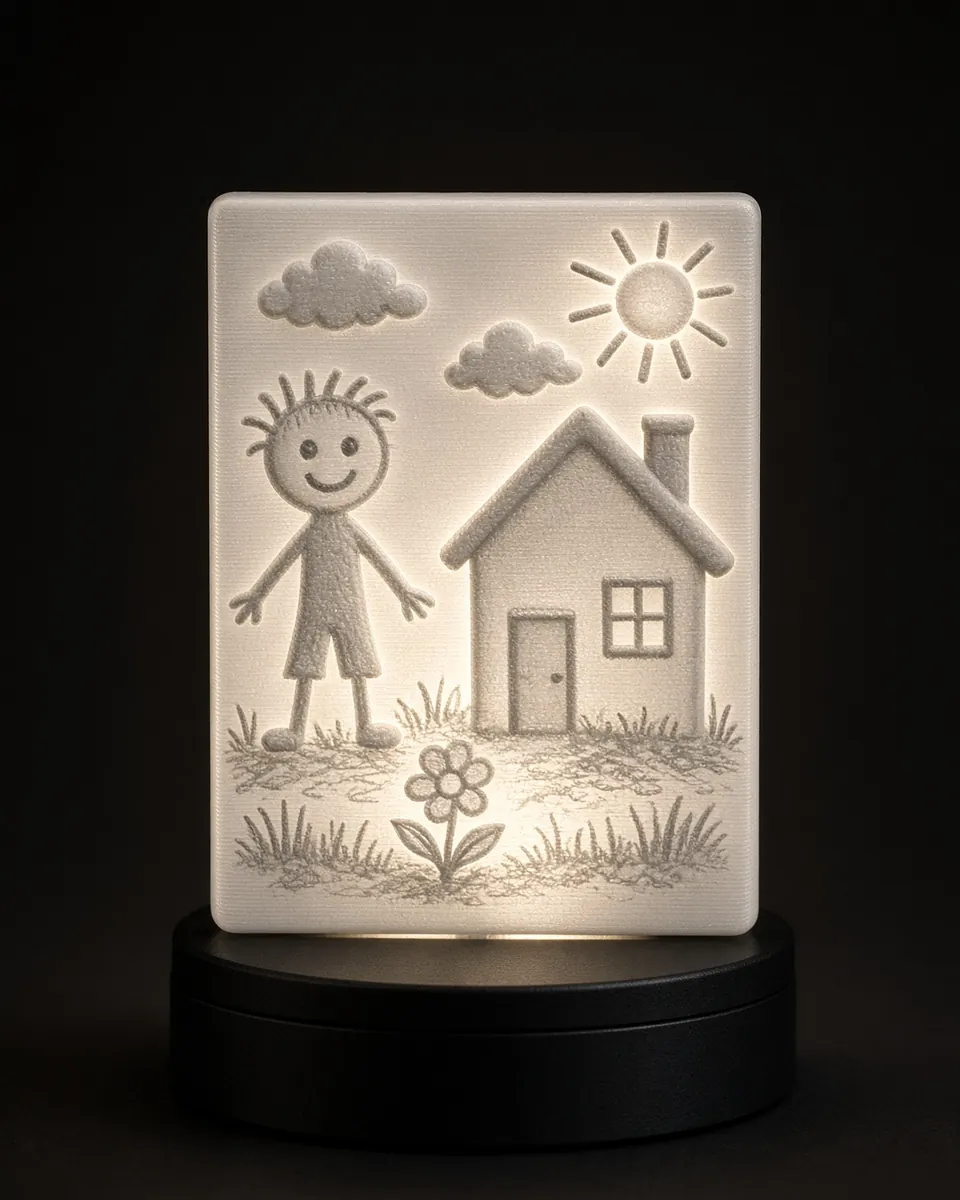 Lithophane — 3D tlač PLA, 22 €