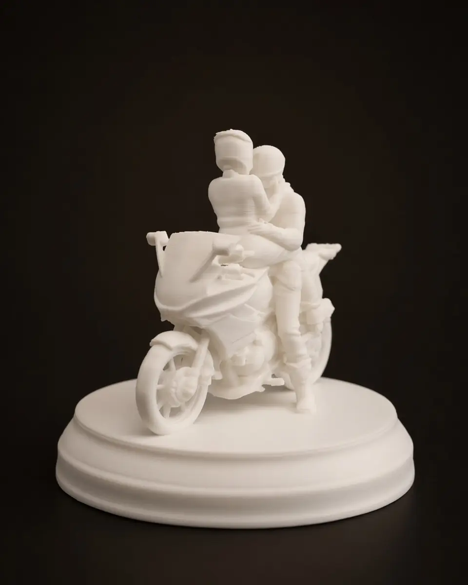 Motorka — FDM PLA, nesfarbený výtlačok